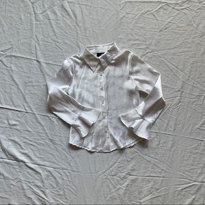 Satin Button-down Blouse